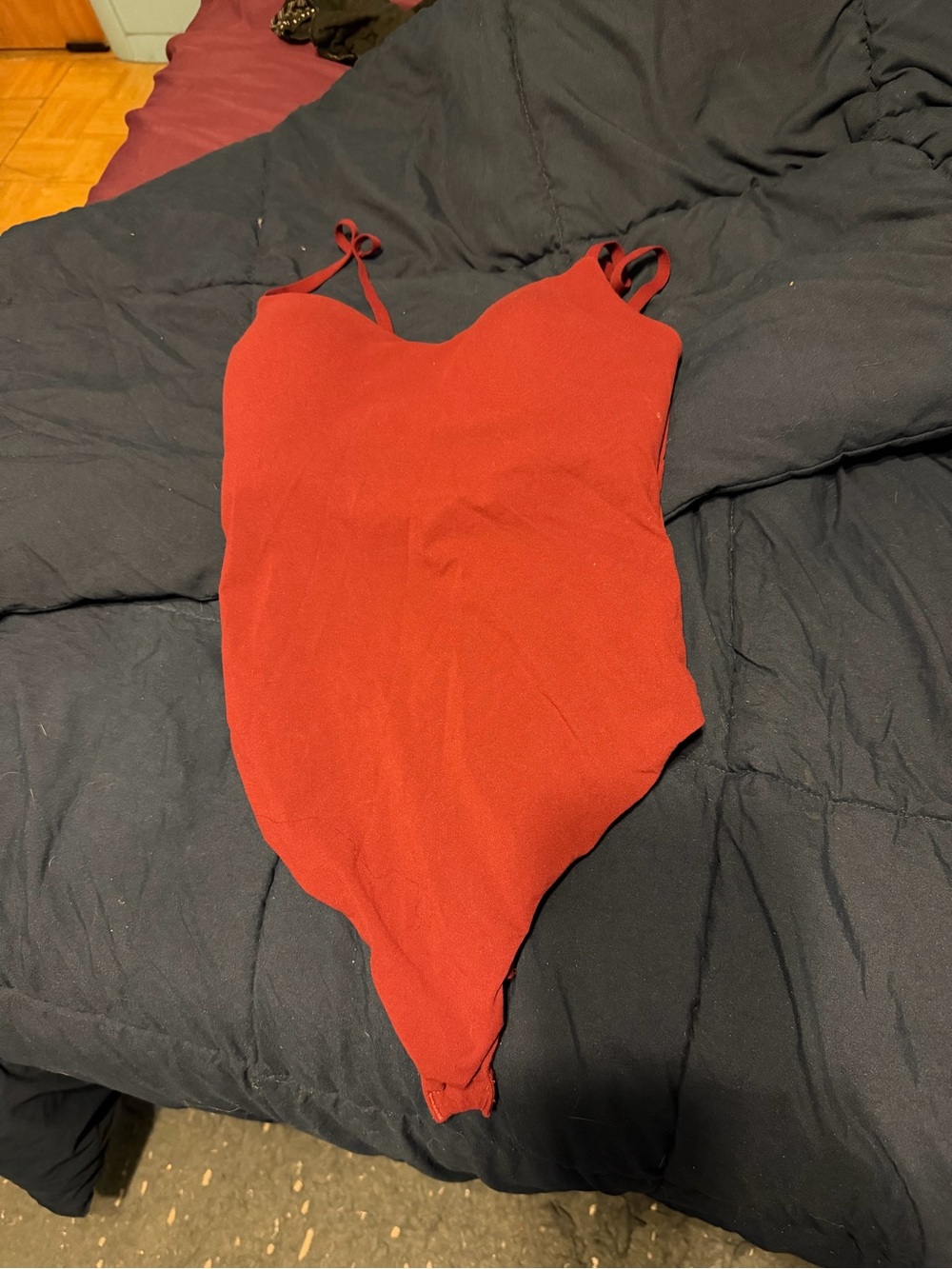 Plum V-Neck Sleeveless Bodysuit